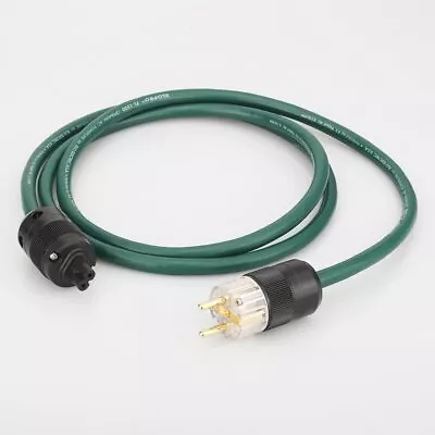 Kaufen Vergoldet Hi-Fi Power Cable EU Plug Netzkabel Firgure 8 Connector Netzteil Kabel • 53.55€