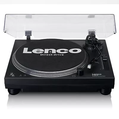 Kaufen Lenco L-3818BK Leistungsstarker Plattenspieler Mit Direktantrieb • 349€