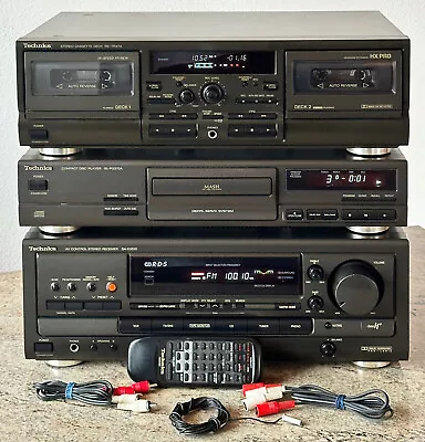 Kaufen Technics Stereoanlage Amplifier SA-EX510 Cassette Deck RS-TR474 CD Player SL-370 • 319€