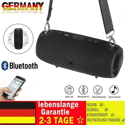 Kaufen NEU~ Tragbarer Wireless Bluetooth-Lautsprecher Stereo Subwoofer SD/FM Musicbox • 21.99€