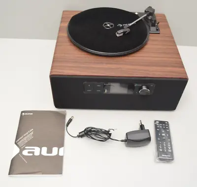 Kaufen Auna Connect Vinyl Cube Plattenspieler 33/45/78UpM Lautsprecher Smart Radio Blue • 99.99€