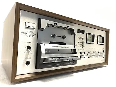 Kaufen Sansui SC-2100 2 Head Stereo Tape Deck Vintage 1977 Hi End Refurbished Like Neu • 797.99€