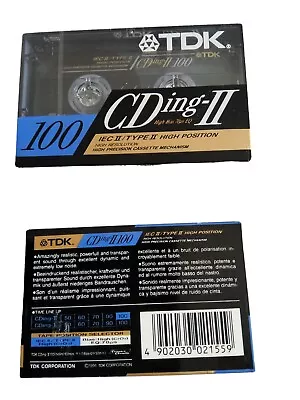 Kaufen TDK CDing-II 100.Audio-Cassette,MC,Leer Kassette.Neu&Ovp. • 15€