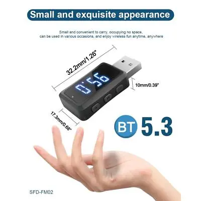 Kaufen FM02 Auto Bluetooth 5.3 Kompatibler Sender Empfänger Mini USB Power Car Kits • 4.57€