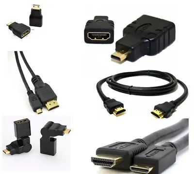 Kaufen HDMI Zu HDMI Mini HDMI Micro HDMI Adapter HD Kabel Set PC TV Tablet HDTV • 5.25€