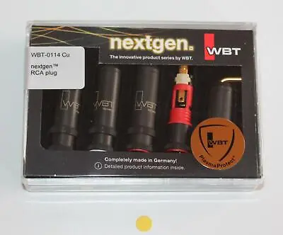 Kaufen WBT 0114 Cu Nextgen Plasma Protect RCA Cinchstecker 4 Stück Für Kabel Bis 9mm • 134.90€