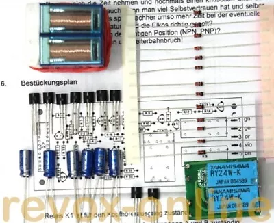 Kaufen Reparatursatz Protection Circuit MIT KH-Relais Für Studer Revox B750 • 36.90€