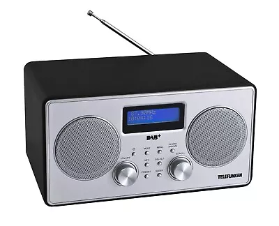 Kaufen  Telefunken RD1002 Digitalradio, PLL-Tuner, DAB+, UKW, Wecker, Silber/schwarz • 39.99€