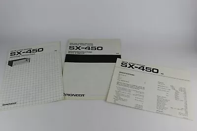 Kaufen Pioneer SX-450 Bedienungsanleitung + Schaltplan + Operating Instructions • 39€