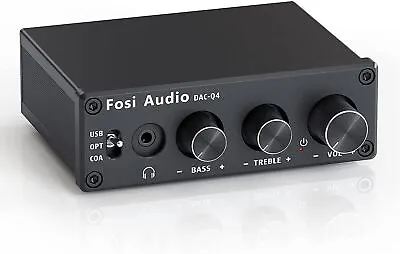 Kaufen Fosi Audio Q4 Kopfhörer Verstärker Mini Stereo DAC | USB/Optisch/Koaxial Zu RCA  • 64.90€