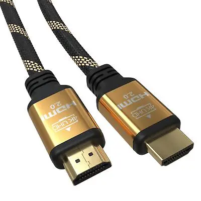 Kaufen 0,5m - 10m HDMI 4K Kabel 2.0 Nylon High Speed Ethernet HDR 2160p 3D Full UHD ARC • 7.99€