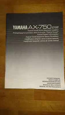 Kaufen Yamaha AX-750 Bedienungsanleitung Operating Instuctions Manual • 3€