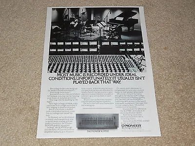 Kaufen Pioneer Spec Equalizer Ad, 1978,SG9500,1 Pg , Artikel, Sehr Selten • 7.69€