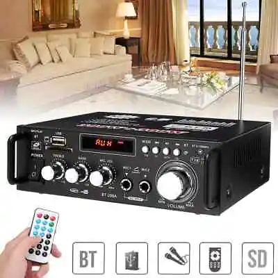 Kaufen 600W Bluetooth Mini Verstärker HiFi Power Audio Bass AMP UB D MP3 FM AutoH 12V • 27.99€