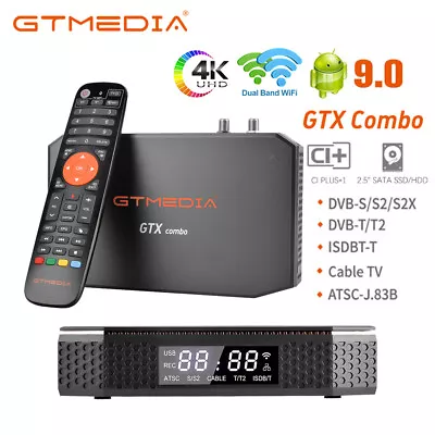 Kaufen DVB-S2/T2/Kabel Satelliten Empfänger Android Smart TV BOX Receiver CI PLUS + HDD • 159.90€