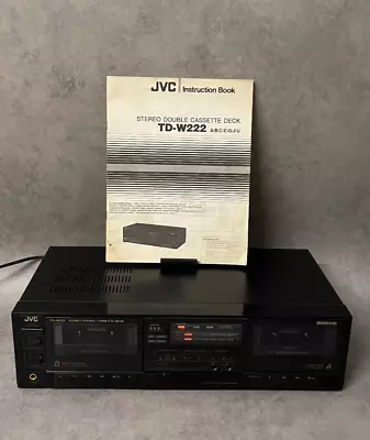 Kaufen JVC TD-W222 - Schwarz - Stereo Double Cassette Deck - Doppel-Kassettendeck • 179.95€