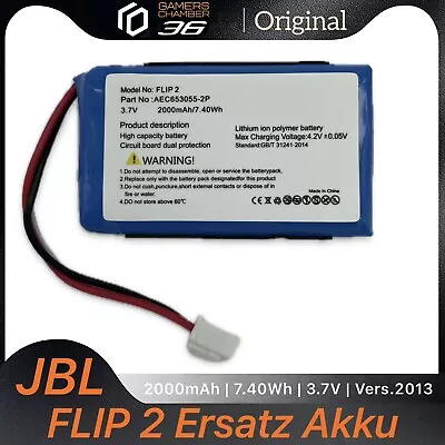 Kaufen Akku Für Lautsprecher JBL Flip 2 (2013 Version) 3,7V 2000mAh 7,4Wh NEU! • 12.69€