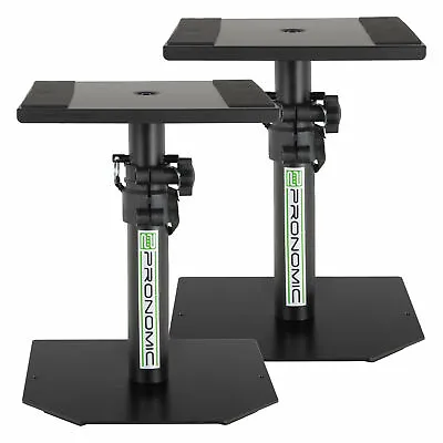 Kaufen Paar Tisch Ständer Stativ Studio Monitor Lautsprecher DJ Boxen Stand Schwarz • 47.09€