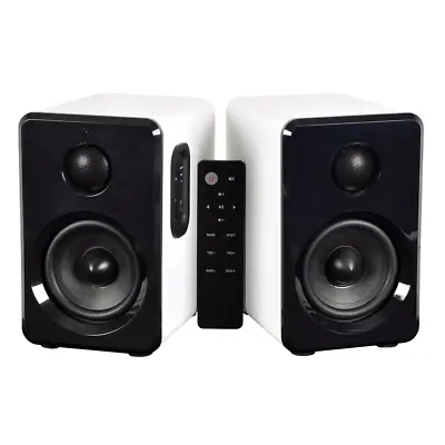 Kaufen AV:Link Active Bluetooth Bücherregal Lautsprecher HiFi Soundsystem Weiß  • 88.87€