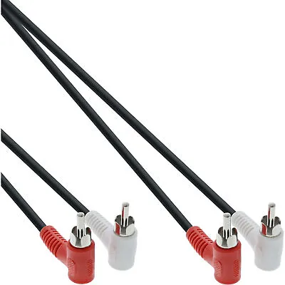 Kaufen Cinch Kabel, 2x Cinch, Stecker / Stecker Gewinkelt, 1,2m • 6.28€