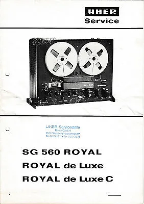Kaufen Service Manual-Anleitung Für Uher SG 560,Royal De Luxe,Royal De Luxe C  • 13€