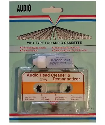 Kaufen Kassettenband Kopf Reiniger & Entmagnetisierer Für Alle Audiokassetten Deck Player C1 • 22.29€