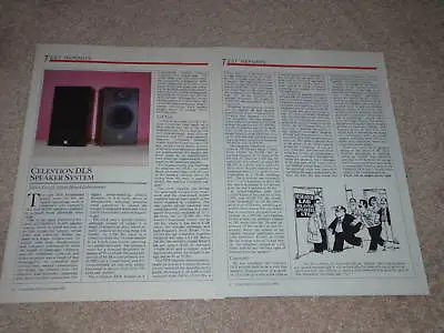 Kaufen Celestion DL8 Lautsprecher Review, 3 Seiten, 1985, Voll Test • 14.68€
