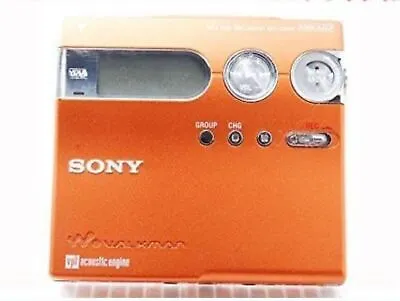 Kaufen SONY MD Walkman MZ-N910 Orange Mit Fernbedienung, AA-Batteriegehäuse,... • 249.18€