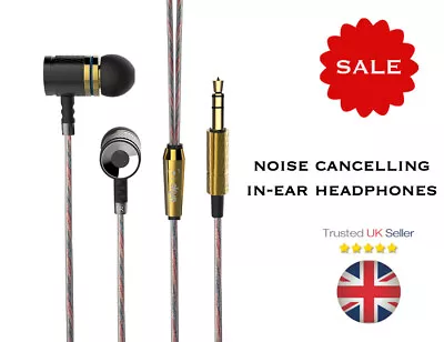 Kaufen Hochwertige Geräuschisolierende In-Ear Kopfhörer OKUN HD50 Mit Tragetasche UK NEU  • 6.61€