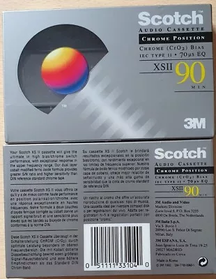 Kaufen MC, Cassette, Audio Leerkassette SCOTCH XSII, Chrome, C90, Neu, Verpackt • 7€