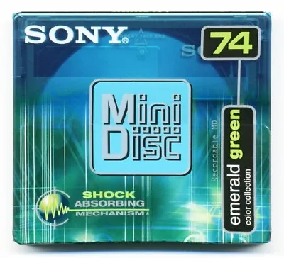 Kaufen SONY MDW-74EN Recordable MD Minidisc Minidisk Emerald Green • 9€