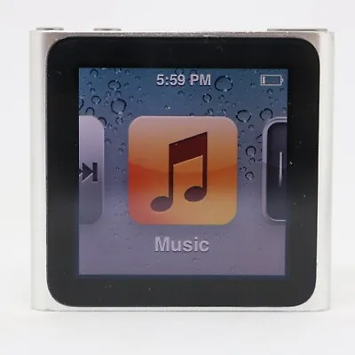 Kaufen Apple IPod Nano 6. Generation Silber (8GB) Clip-MP3 Player / Vom Händler • 62.49€