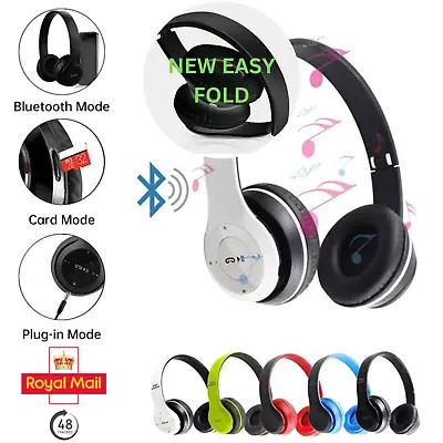 Kaufen Over Ear Wireless Bluetooth Kopfhörer Ohrhörer Geräuschunterdrückung SD-Karte • 8.47€