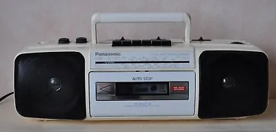 Kaufen Vintage Panasonic RX-FS 400, Stereo Radio, Kassettenrekorder In Weiß • 14.50€
