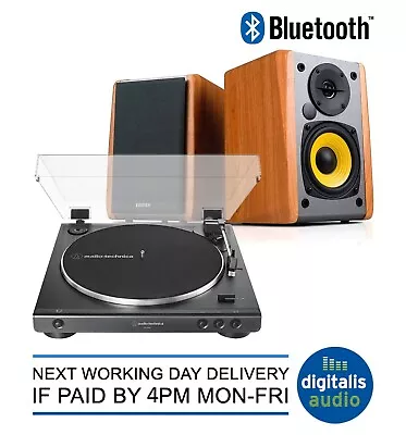 Kaufen Audio-Technica AT-LP60X Plattenspieler + Edifier R1010BT Ahorn Bluetooth Lautsprecher • 232.55€
