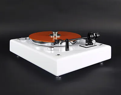 Kaufen Restaurierter Thorens TD146 Plattenspieler Weiß Und Electric Orange • 1,370€