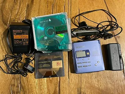Kaufen Vintage Sony Walkman MZ-R55 Minidisc Recorder Player MD Mini Disc Con Accessori • 99€