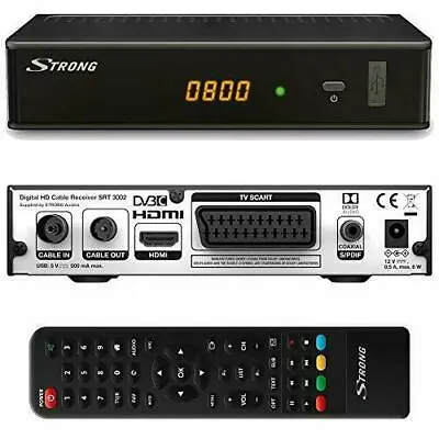 Kaufen Digital Kabel Receiver DVB-C Dolby AudioHDMI USB HDTV STRONG SRT 3002 • 19.99€