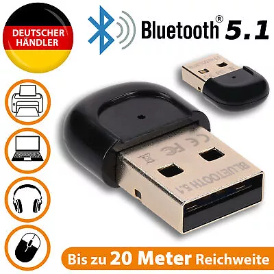 Kaufen Mumbi Bluetooth Adapter USB Dongle 5.1 PC Für Windows 11 10 Win XP 7 11 Nano • 9.99€