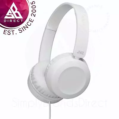 Kaufen JVC Faltbare Kopfhörer Eingebaute Fernbedienung, Mikro - Leistungsstarker Sound - Leicht - Weiß • 20.31€