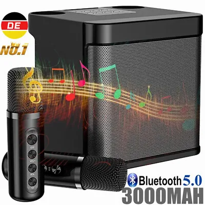 Kaufen Profi Karaoke Set Bluetooth Karaoke Anlage Lautsprecher Machine Mit 2 Mikrofonen • 55.99€