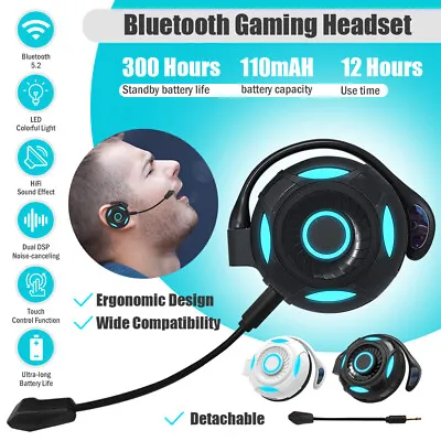 Kaufen Bluetooth 5.2 Kopfhörer HiFi-Sound In-Ear Ohrhörer Stereo Headset LED Licht Akku • 20.99€