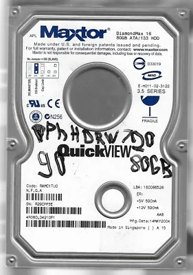 Kaufen Philips DVDR HDRW 720 H HDD Festplatte  HDD Original 80 GB ATA Computer PC Tower • 16€