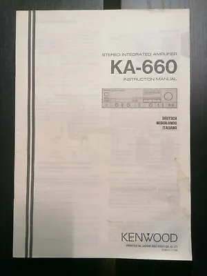 Kaufen Kenwood KA-660  Bedienungsanleitung Operating Instuctions Manual • 3€