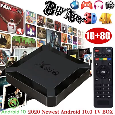 Kaufen Smart TV BOX 2024 Android 10.0 4K WIFI H313 Quad-Core HDMI Media Player 1+8GB DE • 25.49€