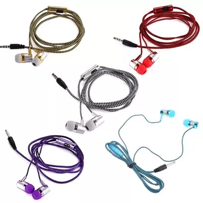 Kaufen 3.5mm MP3 MP4 Wiring Subwoofer Braided Cord Stereo Sound Earbuds For Adults • 6.90€