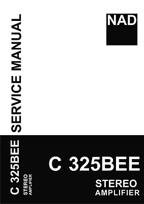 Kaufen Service Manual-Anleitung Für NAD C 325 BEE  • 13€
