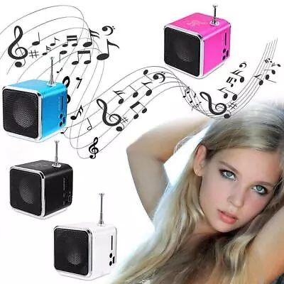 Kaufen 1 Stück TD-V26 Tragbarer Mini Lautsprecher Musik Player FM Micro TF USB Radio MP3 D9Z3 • 9.68€