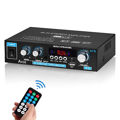 Kaufen Mini Bluetooth-Digitalverstärker Home/Car/Marine Audio Amplifier W/IR USB Player • 21.69€