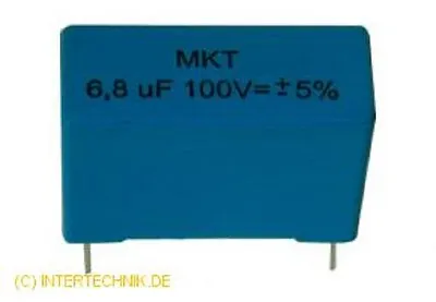 Kaufen Intertechnik FOLIENKONDENSATOR MKTR/068/100 Radial 100V 0,68 µF 270021-0006 • 2.70€